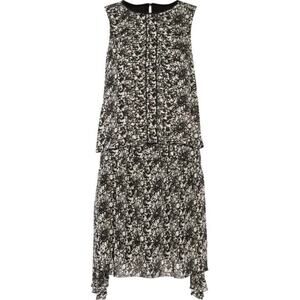 NWT Belstaff Lindsey Asymmetrical Layered Chiffon Dress IT 44 US 8/10 $1195